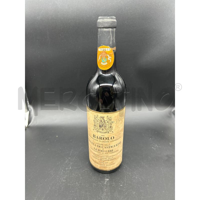 VINO DA ESPOSIZIONE BAROLO CONTEA DI CASTIGLIONE 1964 | Mercatino dell'Usato Burolo 1