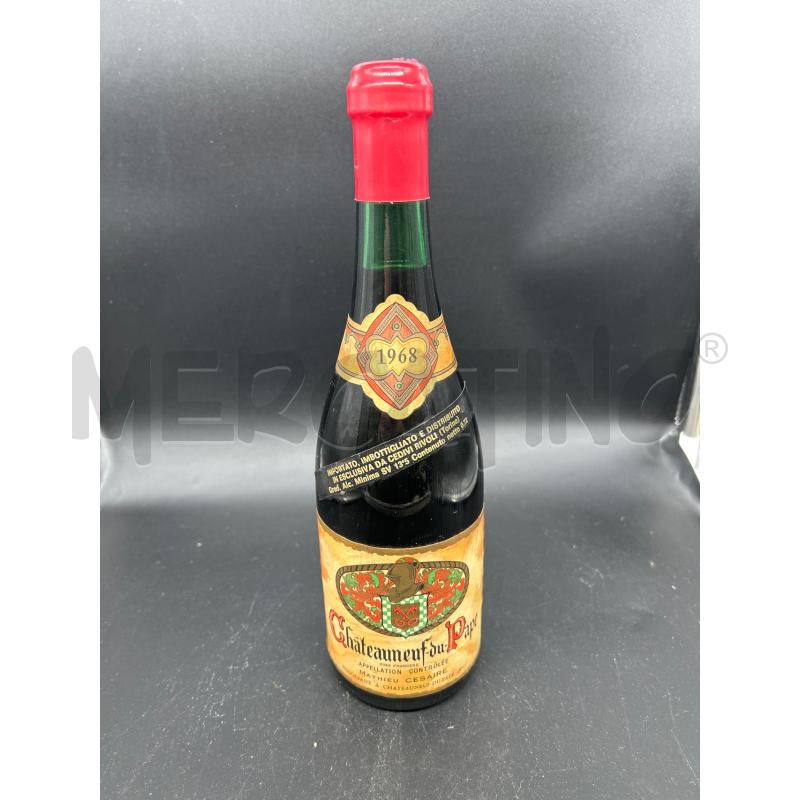VINO DA ESPOSIZIONE CHATEAUNEUF 1968 | Mercatino dell'Usato Burolo 1