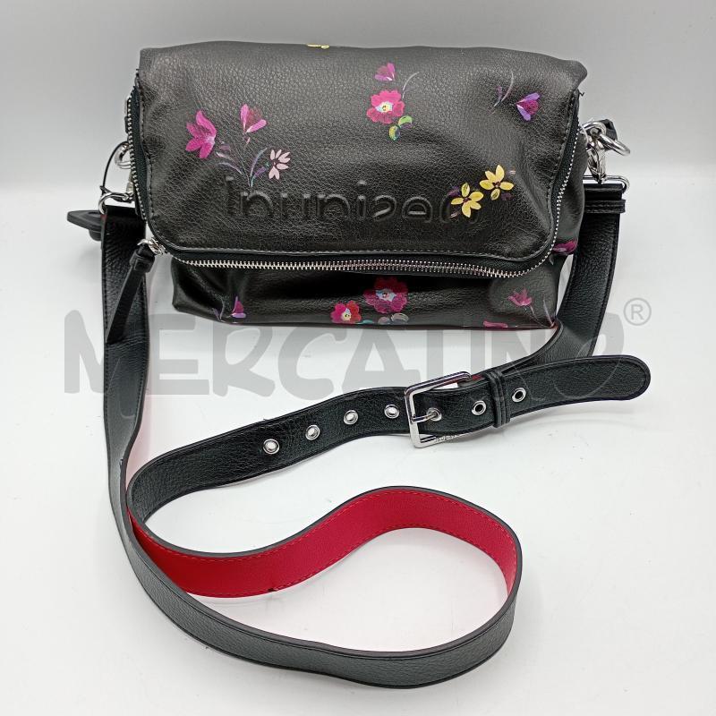 ZAINETTO DONNA DESIGUAL NERO FINTAPOELLE ZIP ACCIAIO | Mercatino dell'Usato Burolo 1