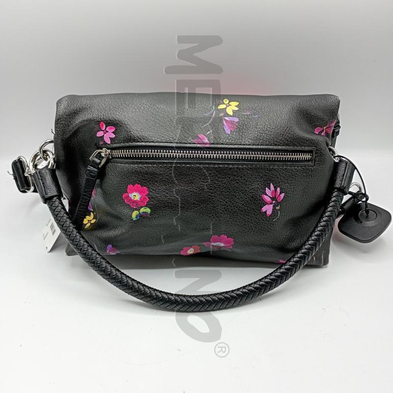 ZAINETTO DONNA DESIGUAL NERO FINTAPOELLE ZIP ACCIAIO | Mercatino dell'Usato Burolo 2
