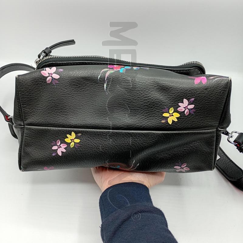 ZAINETTO DONNA DESIGUAL NERO FINTAPOELLE ZIP ACCIAIO | Mercatino dell'Usato Burolo 3