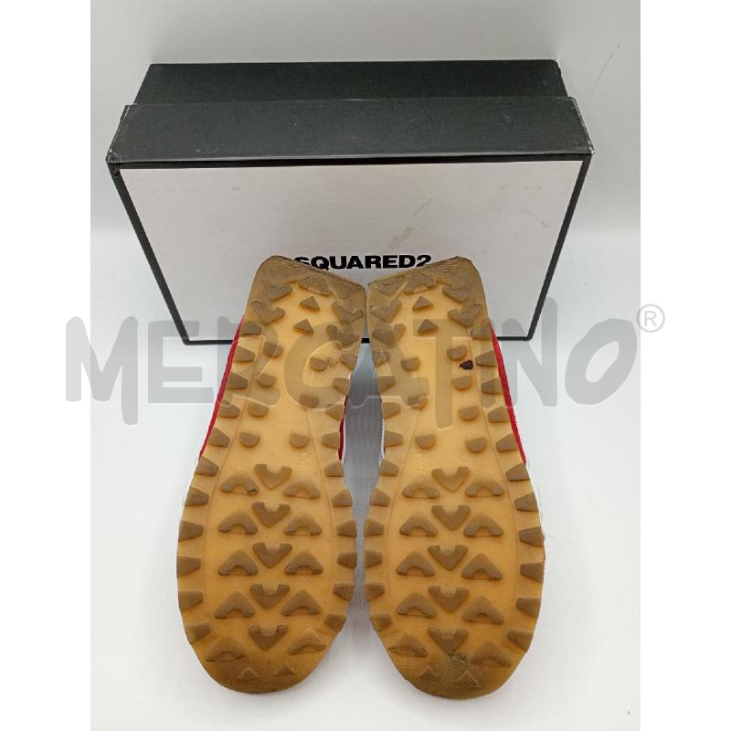 +SNEAKERS DSQUARED 2 ROSSE SCAMOSCIATE | Mercatino dell'Usato Burolo 5