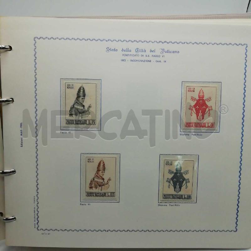 ALBUM FRANCOBOLLI CITTA DEL VATICANO PAOLO VI 1963-78 | Mercatino dell'Usato Torino san paolo 2