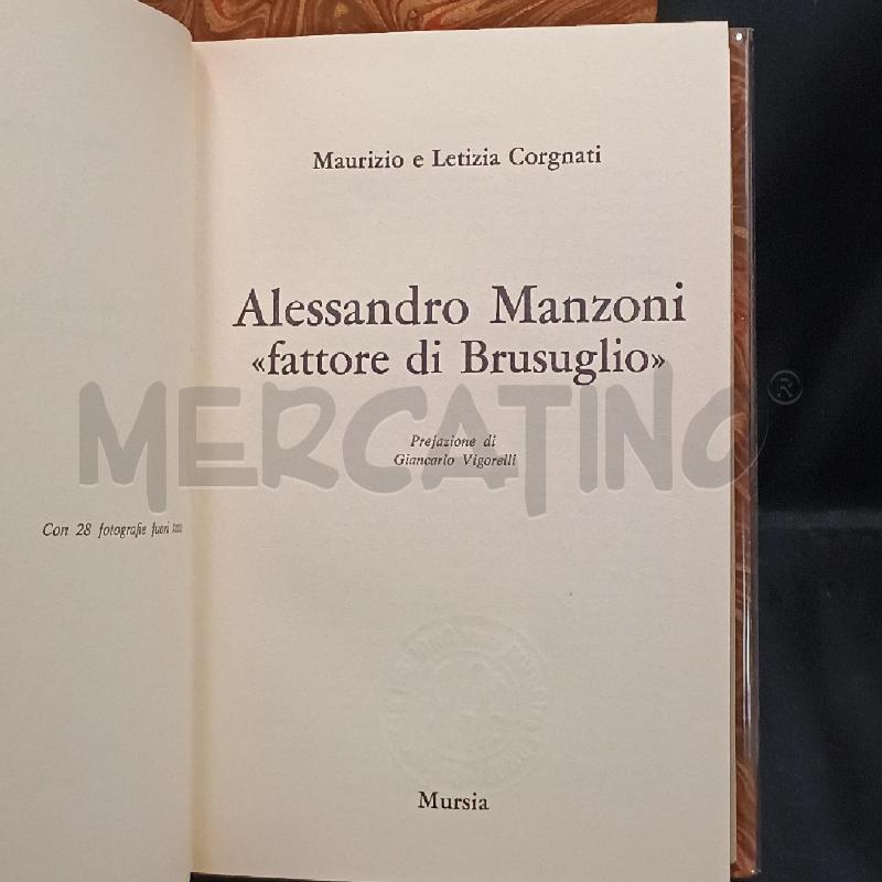 ALESSANDRO MANZONI FATTORE DI BRUSUGLIO | Mercatino dell'Usato Torino san paolo 1