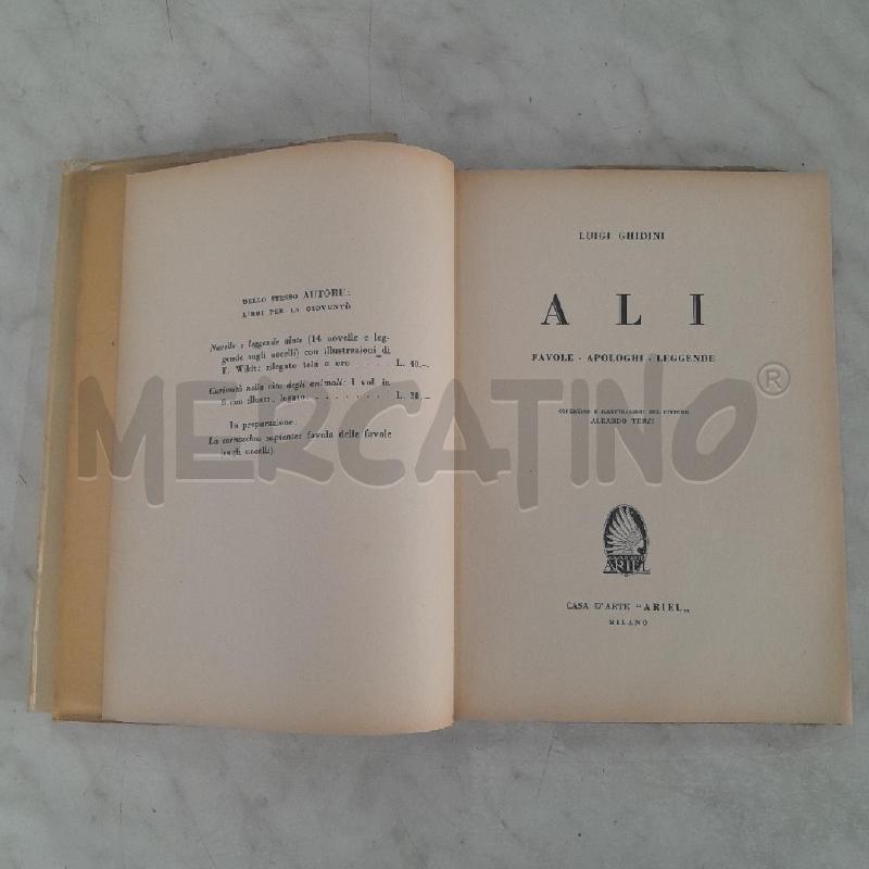 ALI QUINDICI LEGGENDE ARIEL 1933 COPIA N 313 | Mercatino dell'Usato Torino san paolo 2