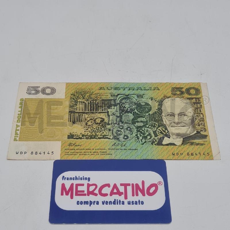 BANCONOTA AUSTRALIA 50 DOLLARI 1992 FLOREY  | Mercatino dell'Usato Torino san paolo 1