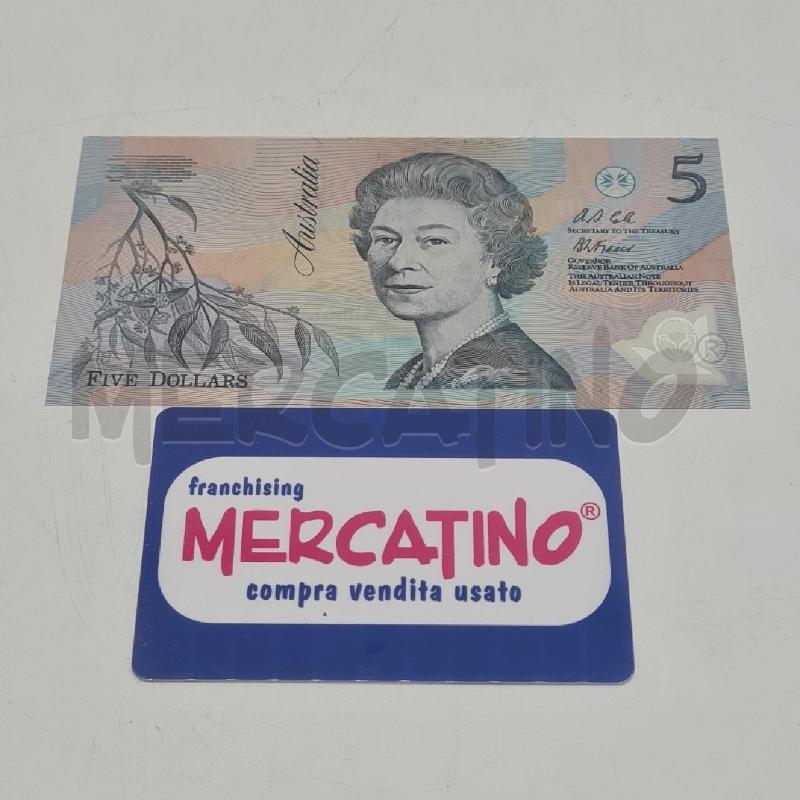 BANCONOTA AUSTRALIA 5 DOLLARI 1992 POLIMERO | Mercatino dell'Usato Torino san paolo 1