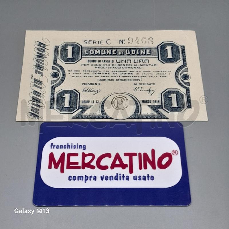BANCONOTA BUONO DI CASSA UDINE | Mercatino dell'Usato Torino san paolo 1