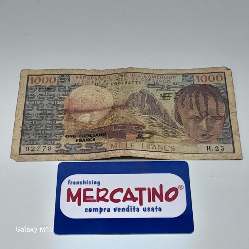 BANCONOTA CAMERUN 1000 FRANCHI  | Mercatino dell'Usato Torino san paolo 1