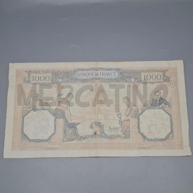 BANCONOTA FRANCIA 1000 FRANCHI 1940 | Mercatino dell'Usato Torino san paolo 3