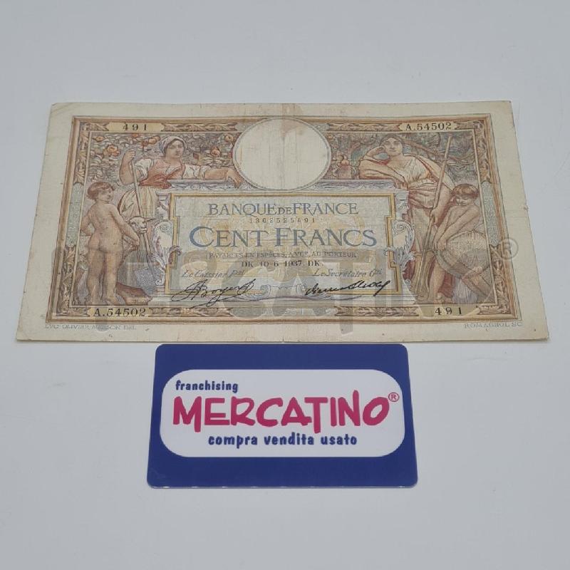 BANCONOTA FRANCIA 100 FF 10.6.1937 | Mercatino dell'Usato Torino san paolo 1