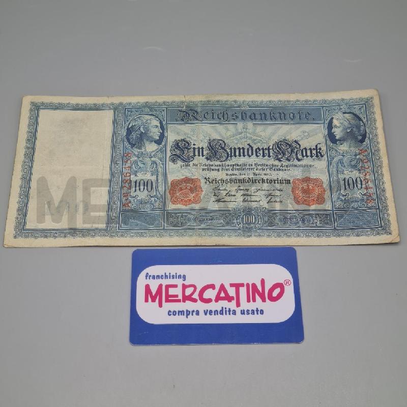 BANCONOTA GERMANIA 100 MARCHI 1910 | Mercatino dell'Usato Torino san paolo 1