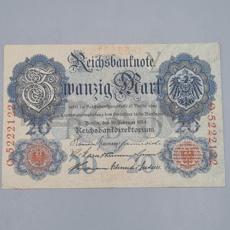 BANCONOTA GERMANIA 20 MARCHI 1914 | Mercatino dell'Usato Torino san paolo 2