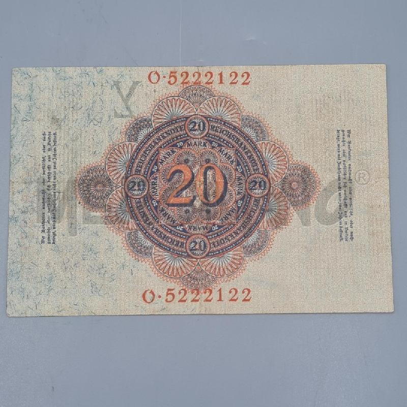 BANCONOTA GERMANIA 20 MARCHI 1914 | Mercatino dell'Usato Torino san paolo 3