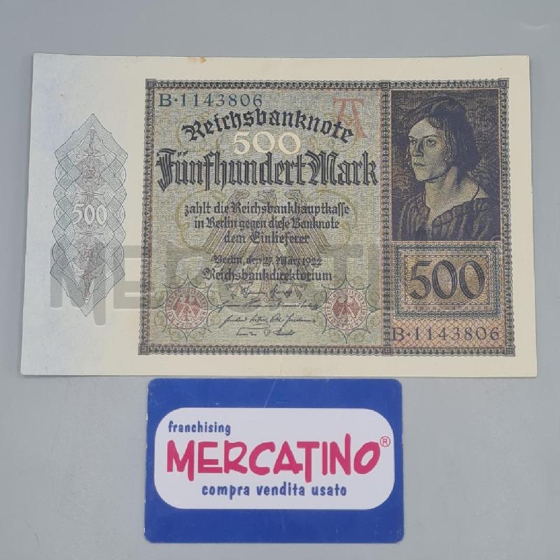 BANCONOTA GERMANIA 500 MARCHI 1922 | Mercatino dell'Usato Torino san paolo 1