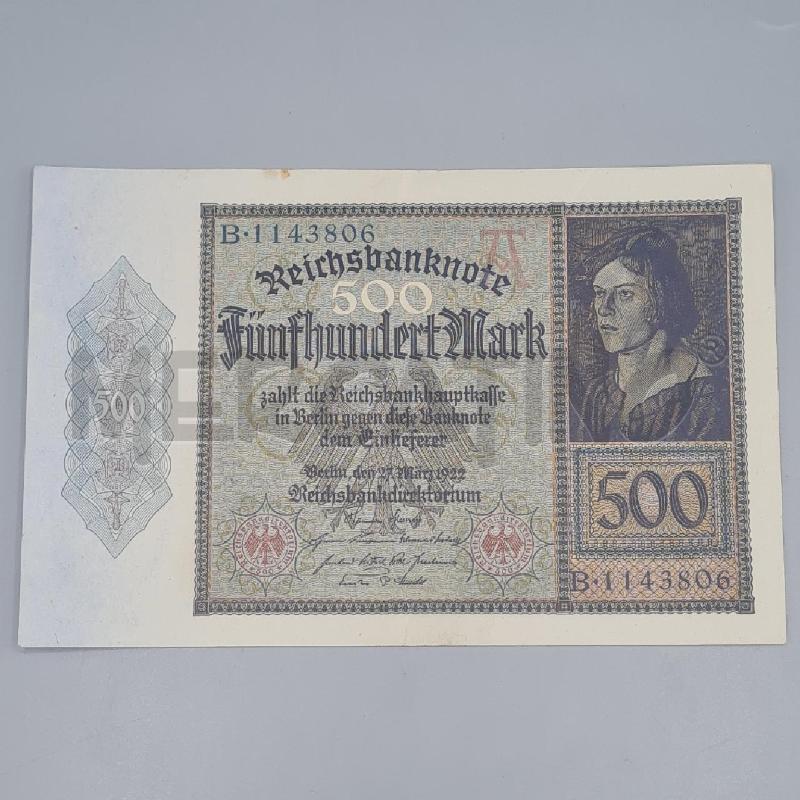 BANCONOTA GERMANIA 500 MARCHI 1922 | Mercatino dell'Usato Torino san paolo 2