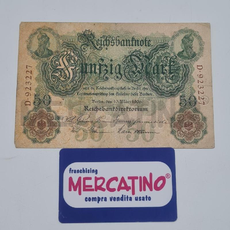 BANCONOTA GERMANIA 50 DM 10.03.1906 | Mercatino dell'Usato Torino san paolo 1