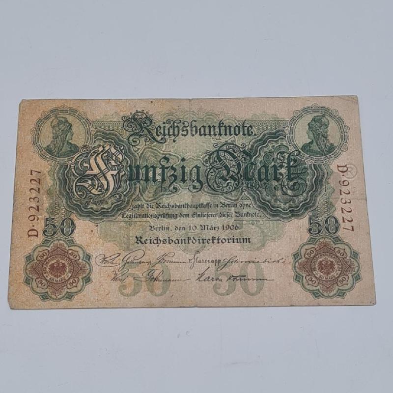 BANCONOTA GERMANIA 50 DM 10.03.1906 | Mercatino dell'Usato Torino san paolo 2