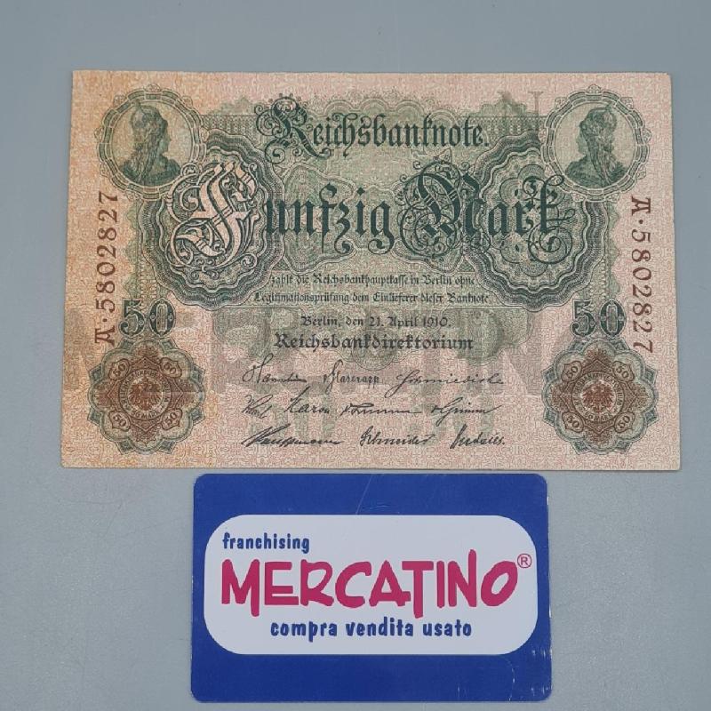 BANCONOTA GERMANIA 50 MARCHI 1910 | Mercatino dell'Usato Torino san paolo 1
