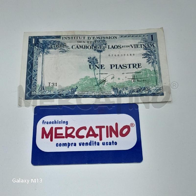 BANCONOTA INDOCINA FRANCESE 1 PIASTRE | Mercatino dell'Usato Torino san paolo 1