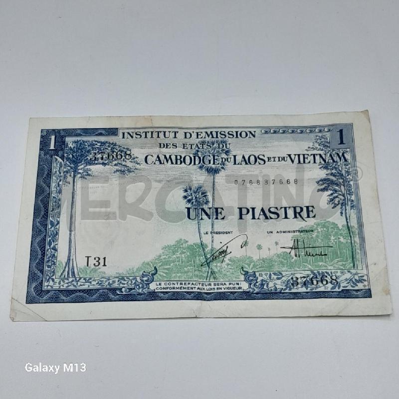 BANCONOTA INDOCINA FRANCESE 1 PIASTRE | Mercatino dell'Usato Torino san paolo 2