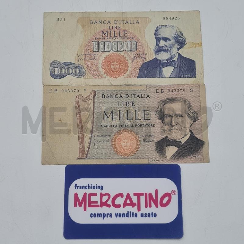 BANCONOTA LIRE 1000 I° E II° EDIZ | Mercatino dell'Usato Torino san paolo 1