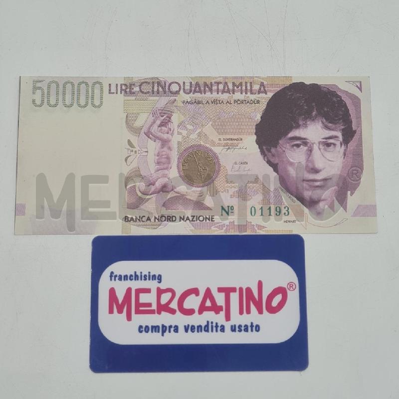 BANCONOTA LIRE 50.000 BOSSI | Mercatino dell'Usato Torino san paolo 1