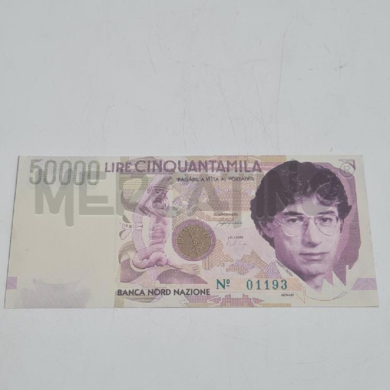 BANCONOTA LIRE 50.000 BOSSI | Mercatino dell'Usato Torino san paolo 2