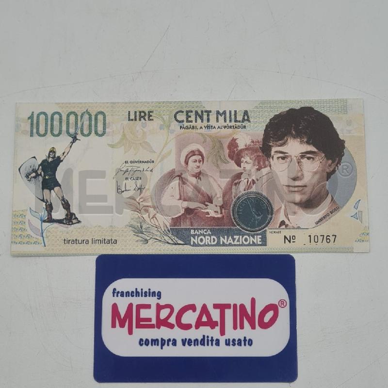 BANCONOTA LIRE CENT MILA BOSSI  | Mercatino dell'Usato Torino san paolo 1