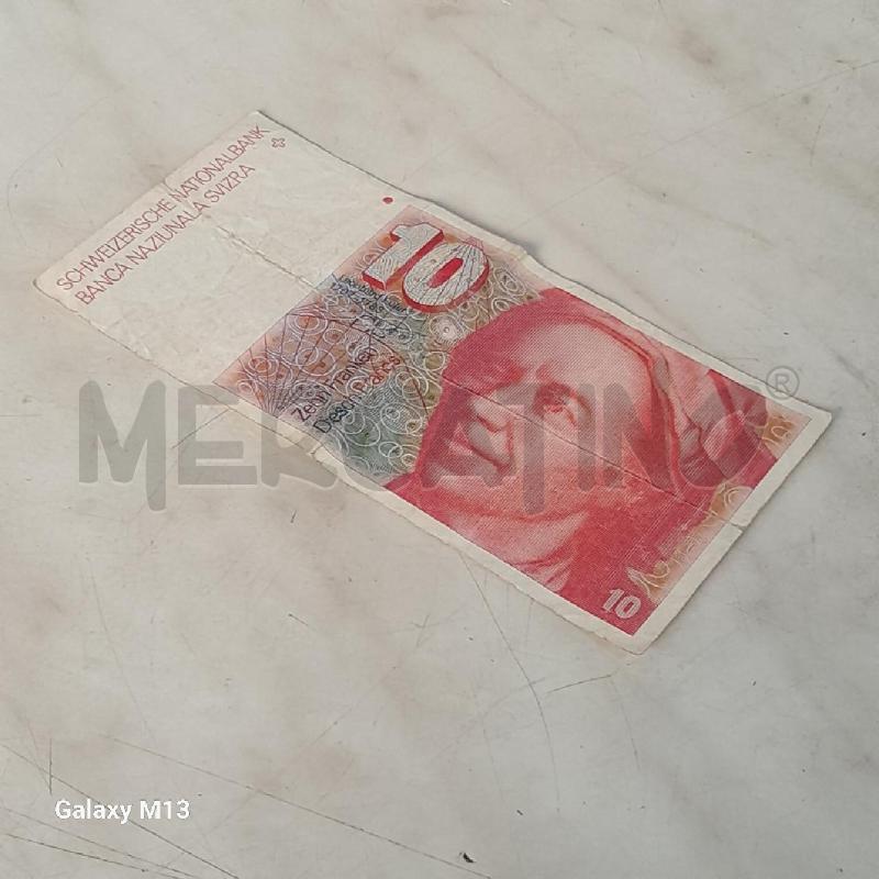 BANCONOTA SVIZZERA 10 FRANCHI  | Mercatino dell'Usato Torino san paolo 2
