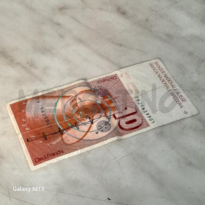 BANCONOTA SVIZZERA 10 FRANCHI  | Mercatino dell'Usato Torino san paolo 3