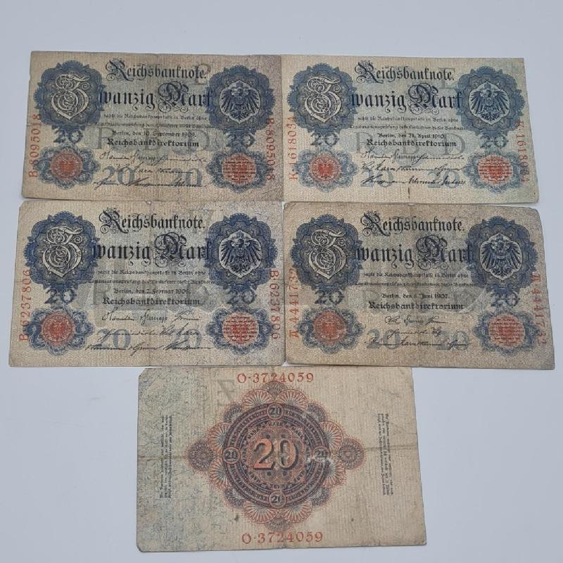BANCONOTE GERMANIA 20 DM 1907-14 | Mercatino dell'Usato Torino san paolo 2