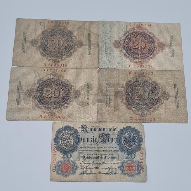 BANCONOTE GERMANIA 20 DM 1907-14 | Mercatino dell'Usato Torino san paolo 3