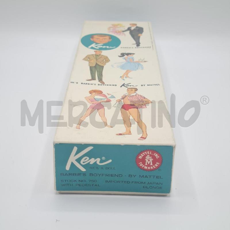 BARBIE KEN NO. 750 1960 CON PIEDISTALLO E VESTITI   | Mercatino dell'Usato Torino san paolo 2