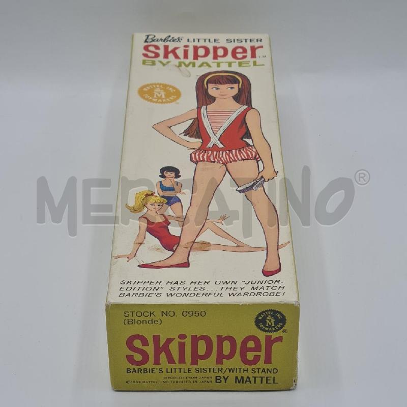 BARBIE SKIPPER NO. 0950 1963 CON PIEDISTALLO E VESTITI  | Mercatino dell'Usato Torino san paolo 2