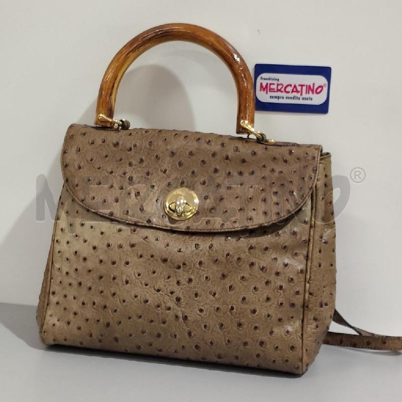 BORSA DONNA PELLE PUNTINI MANICO TP BAMBO | Mercatino dell'Usato Torino san paolo 1