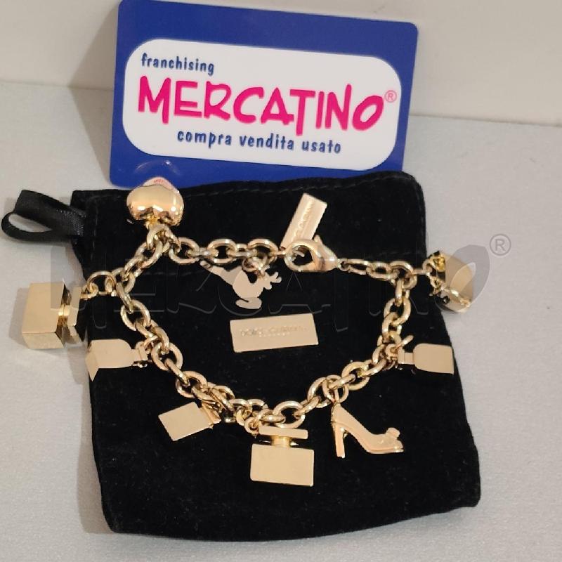 BRACCIALE DOLCE GABBANA METALLO CHARM ANNI 90 | Mercatino dell'Usato Torino san paolo 1