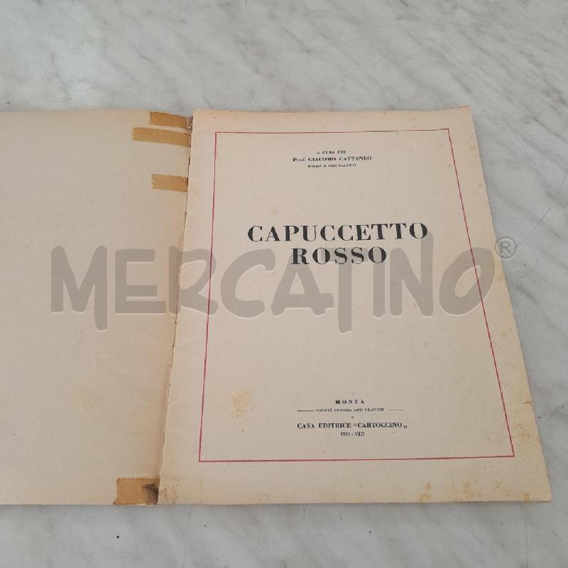 CAPPUCCETTO ROSSO CARTOCCINO 1930  | Mercatino dell'Usato Torino san paolo 3