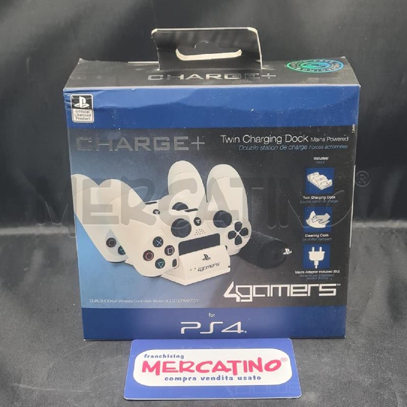 CARICATORE JOYSTICK PS4 4 GAMERS  | Mercatino dell'Usato Torino san paolo 1