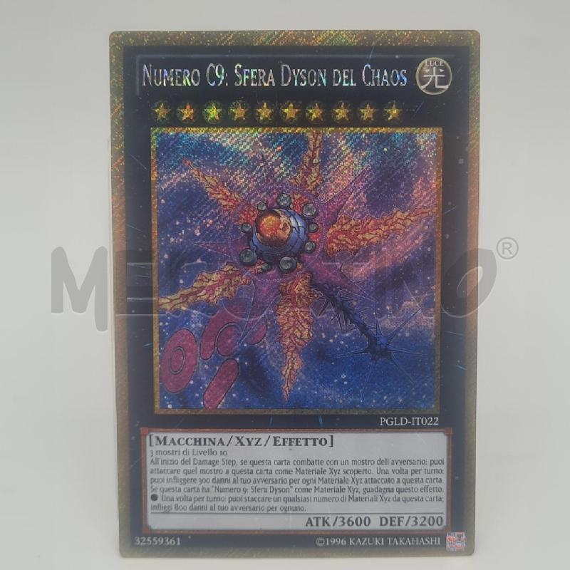 CARTA YU GI OH NUMERO C9 SFERA DYSON DEL CHAOS  | Mercatino dell'Usato Torino san paolo 2