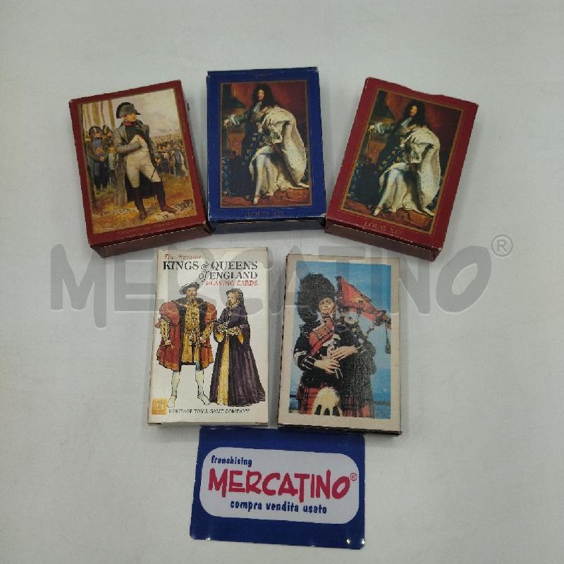CARTE DA GIOCO PERSONAGGI FAMOSI IN BLOCCO | Mercatino dell'Usato Torino san paolo 1