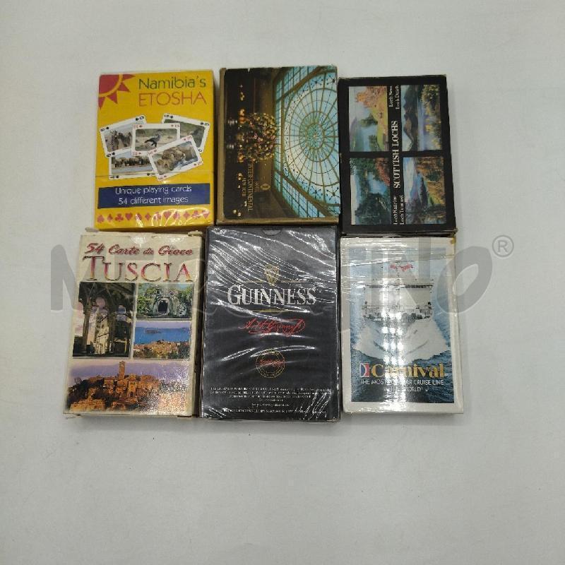 CARTE DA GIOCO TURISTICHE IN BLOCCO | Mercatino dell'Usato Torino san paolo 1