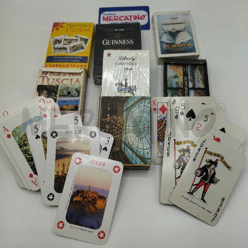 CARTE DA GIOCO TURISTICHE IN BLOCCO | Mercatino dell'Usato Torino san paolo 3