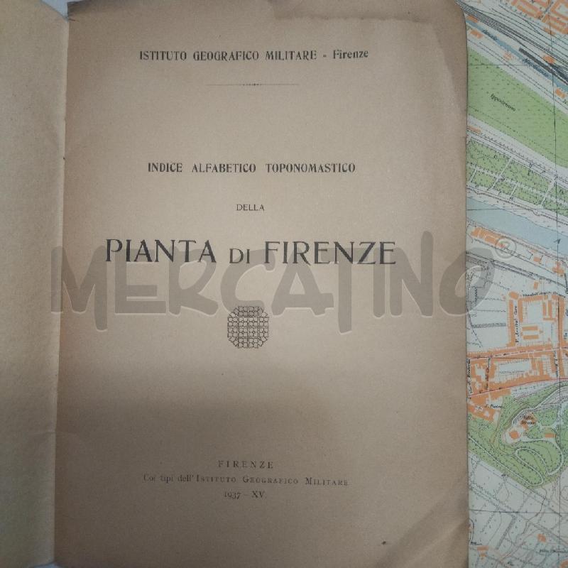 CARTINA PIANTA DI FIRENZE 1937 | Mercatino dell'Usato Torino san paolo 3