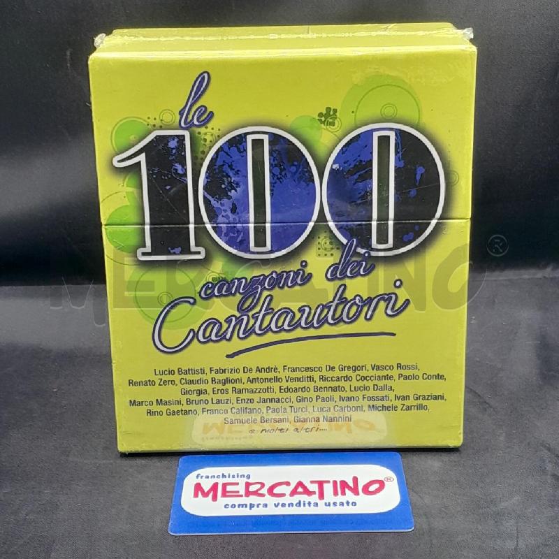 CD BOX LE 100 CANZONI DEI CANTAUTORI  | Mercatino dell'Usato Torino san paolo 1