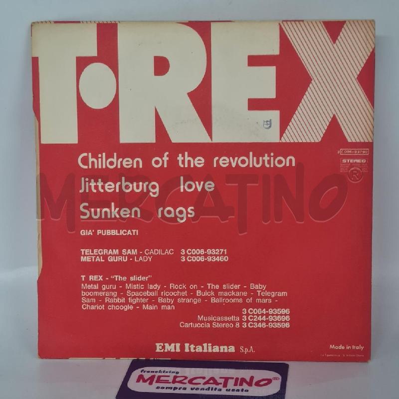 DISCO 45 CHILDREN OF THE REVOLUTION T-REX | Mercatino dell'Usato Torino san paolo 2