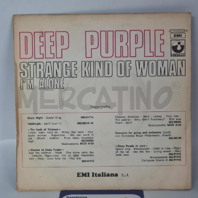 DISCO 45 STRANGE KIND OF WOMAN DEEP PURPLE | Mercatino dell'Usato Torino san paolo 2