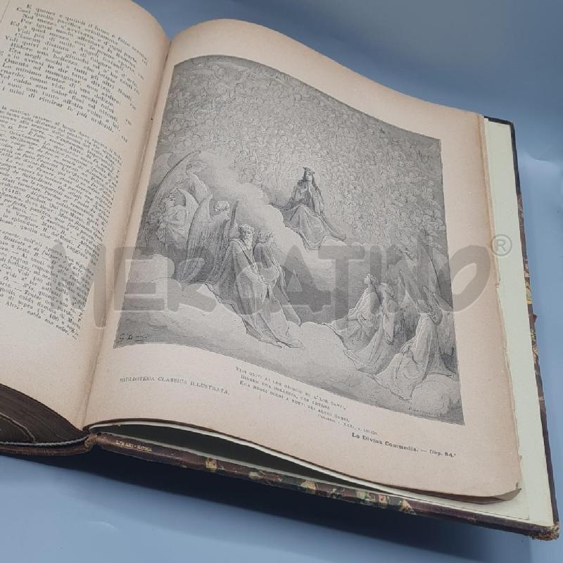 DIVINA COMMEDIA 1890 RILEGATO CUOIO | Mercatino dell'Usato Torino san paolo 4