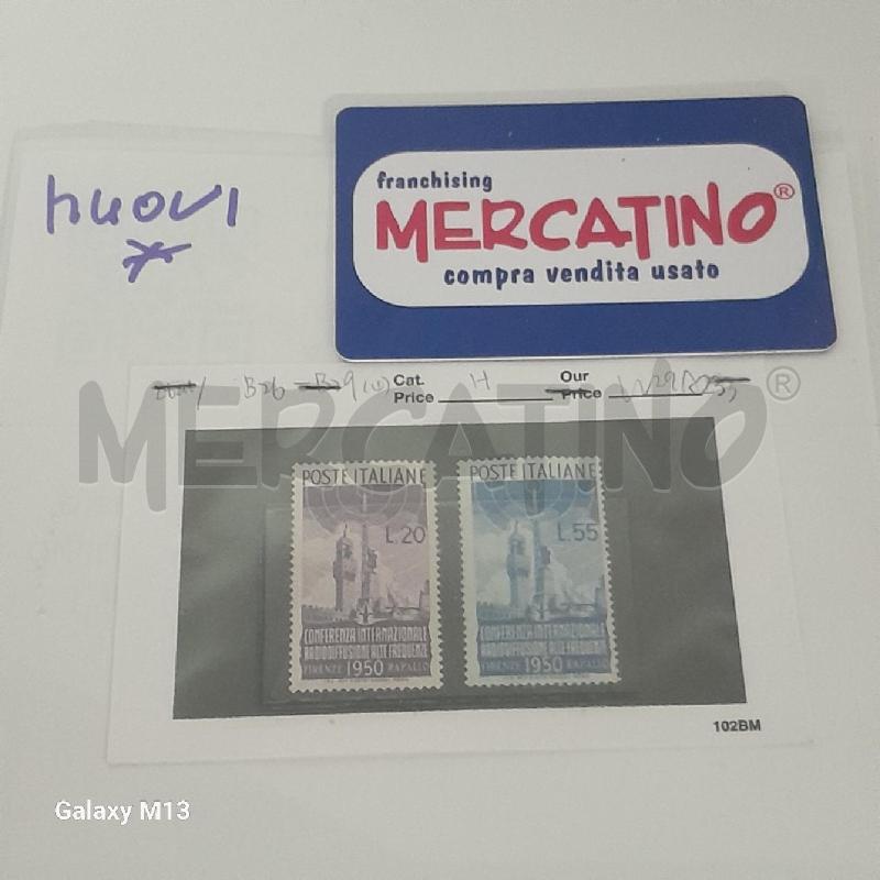 FRANCOBOLLI ITALIA REPUBBLICA RADIODIFFUSIONE | Mercatino dell'Usato Torino san paolo 1