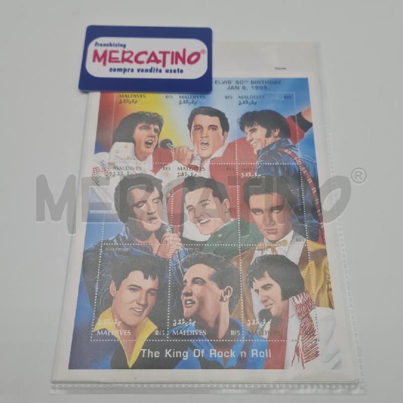FRANCOBOLLI MALDIVE ELVIS | Mercatino dell'Usato Torino san paolo 1